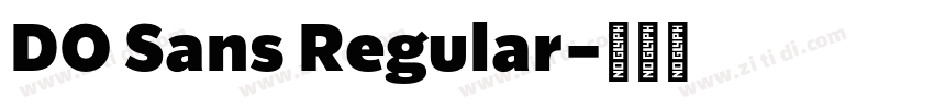 DO Sans Regular字体转换 DO Sans Regular字体转换